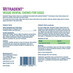 Vetradent friandise gros plan montrant forme et avantage mastication efficace