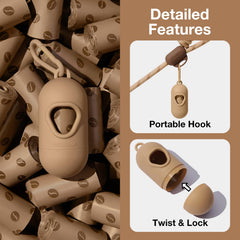 VETRESKA rouleau de sacs avec motifs grains de café, usage discret