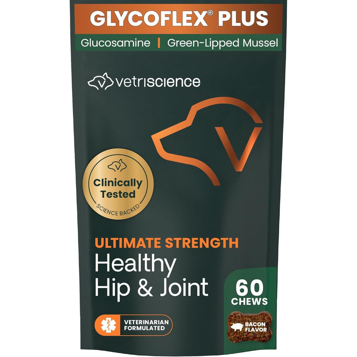 VETRISCIENCE boîte GlycoFlex Plus montrant l'emballage et bénéfice mobilité