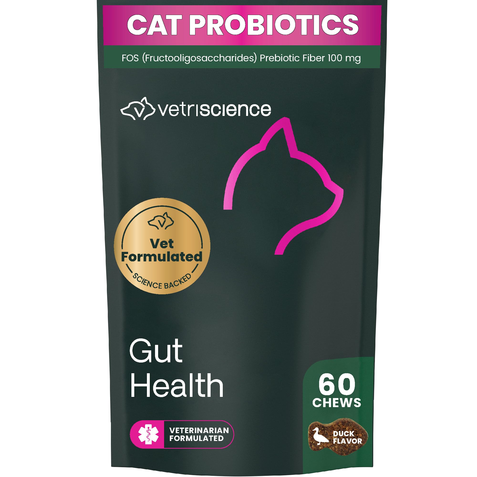 VETRISCIENCE emballage avant montrant la formule probiotique pour santé intestinale