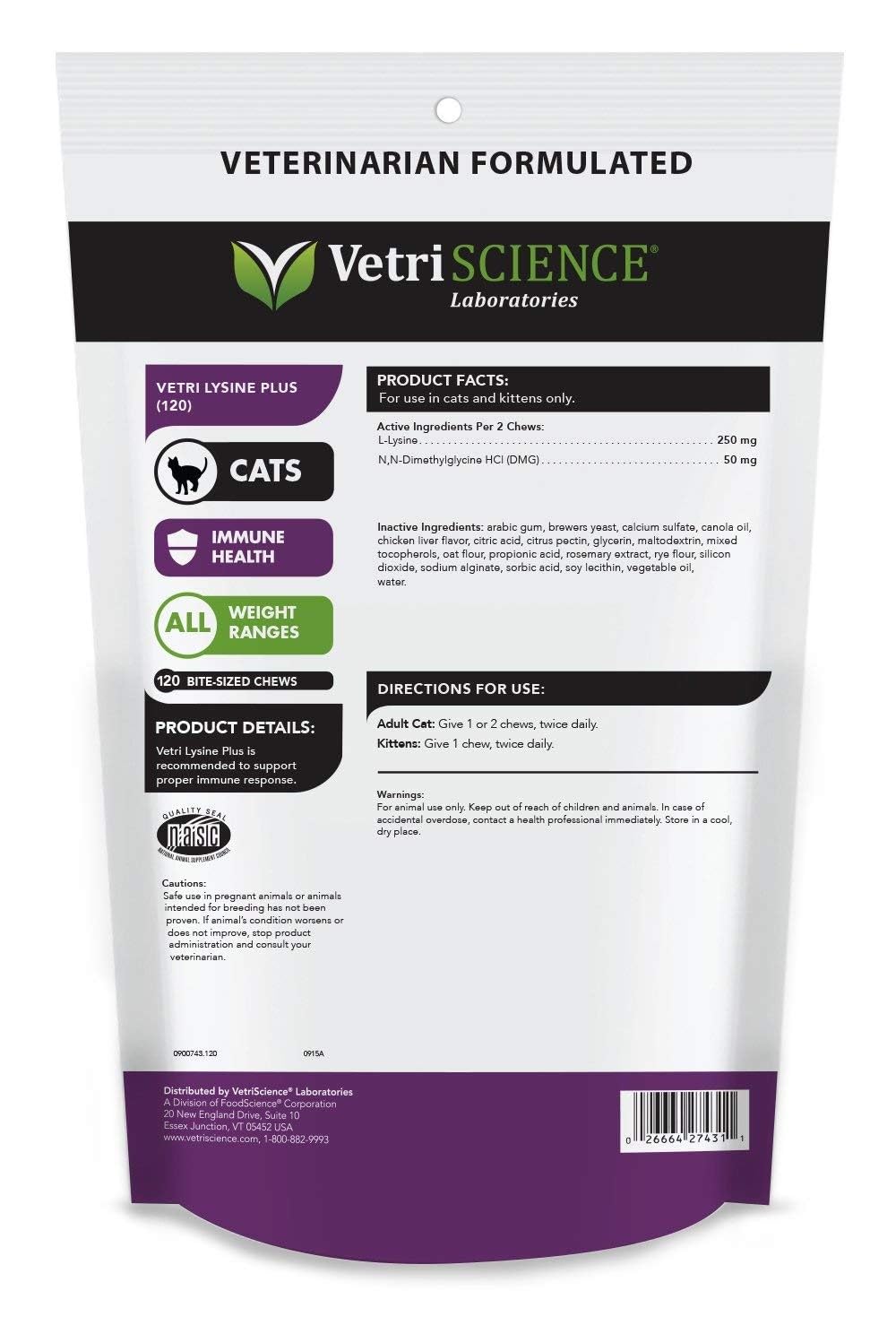 VETRISCIENCE chat mangeant la bouchée illustrant acceptation et confort