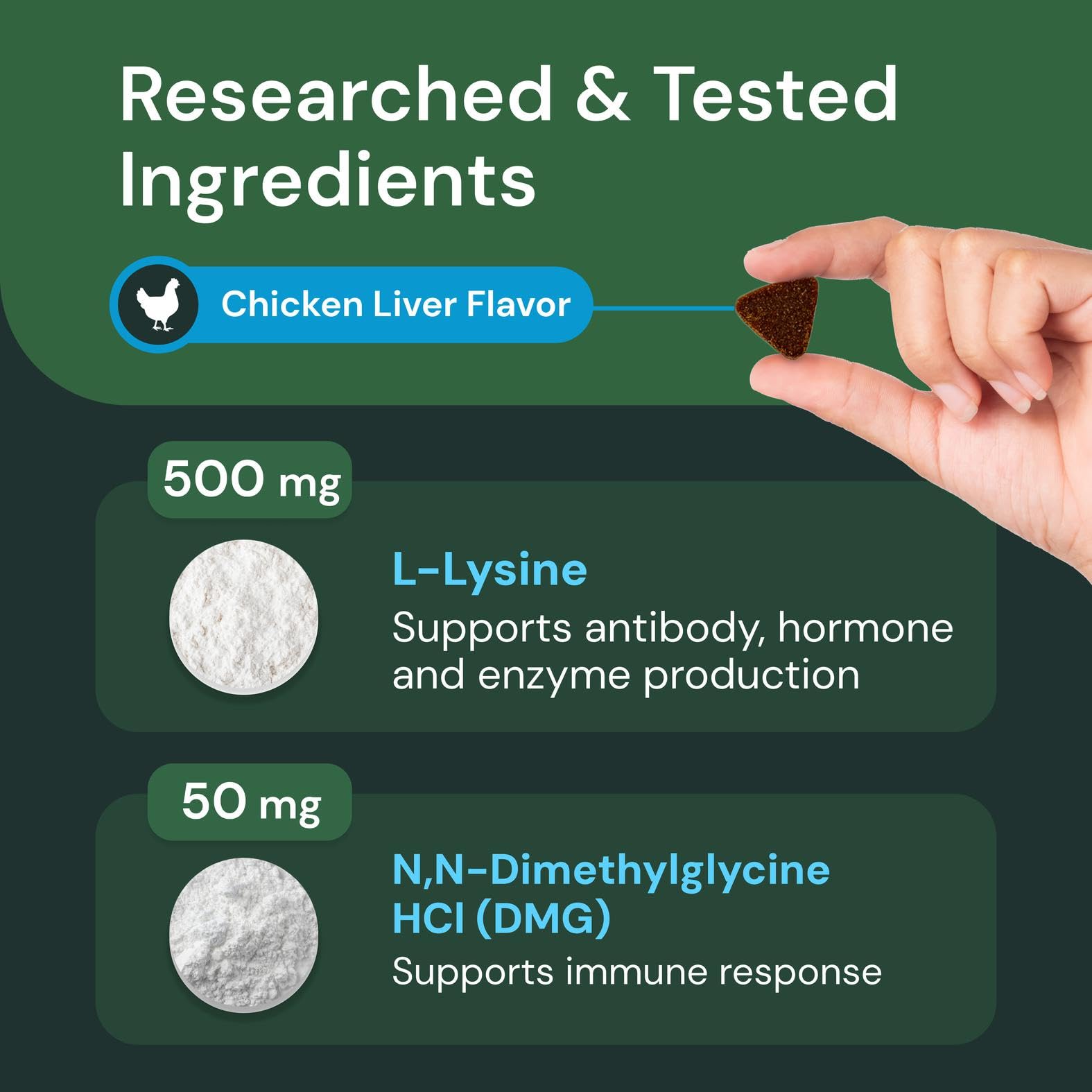 VETRISCIENCE étiquette lisible présentant ingrédients et dosage clair