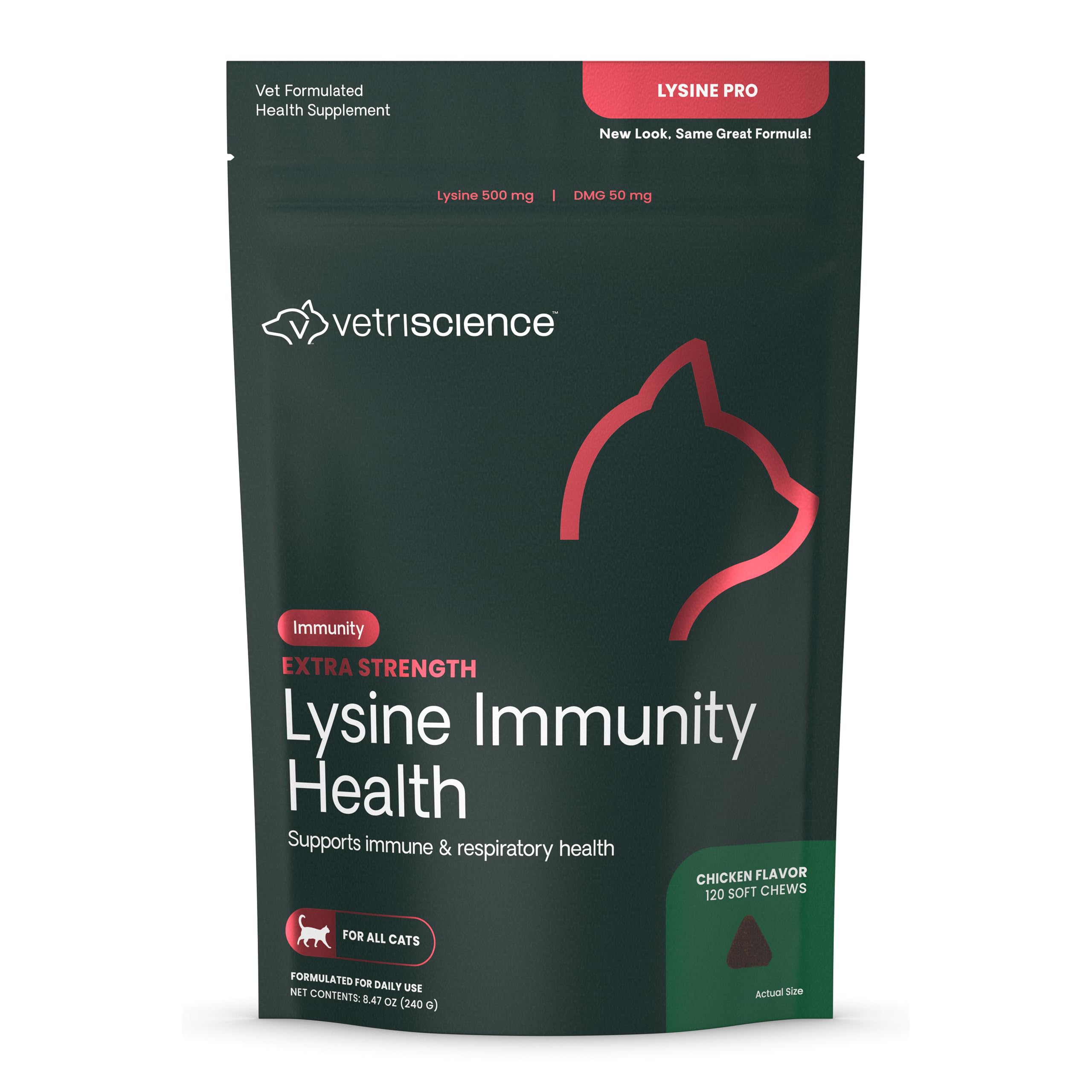 VETRISCIENCE pot avant montrant 120 chews pour administration facile