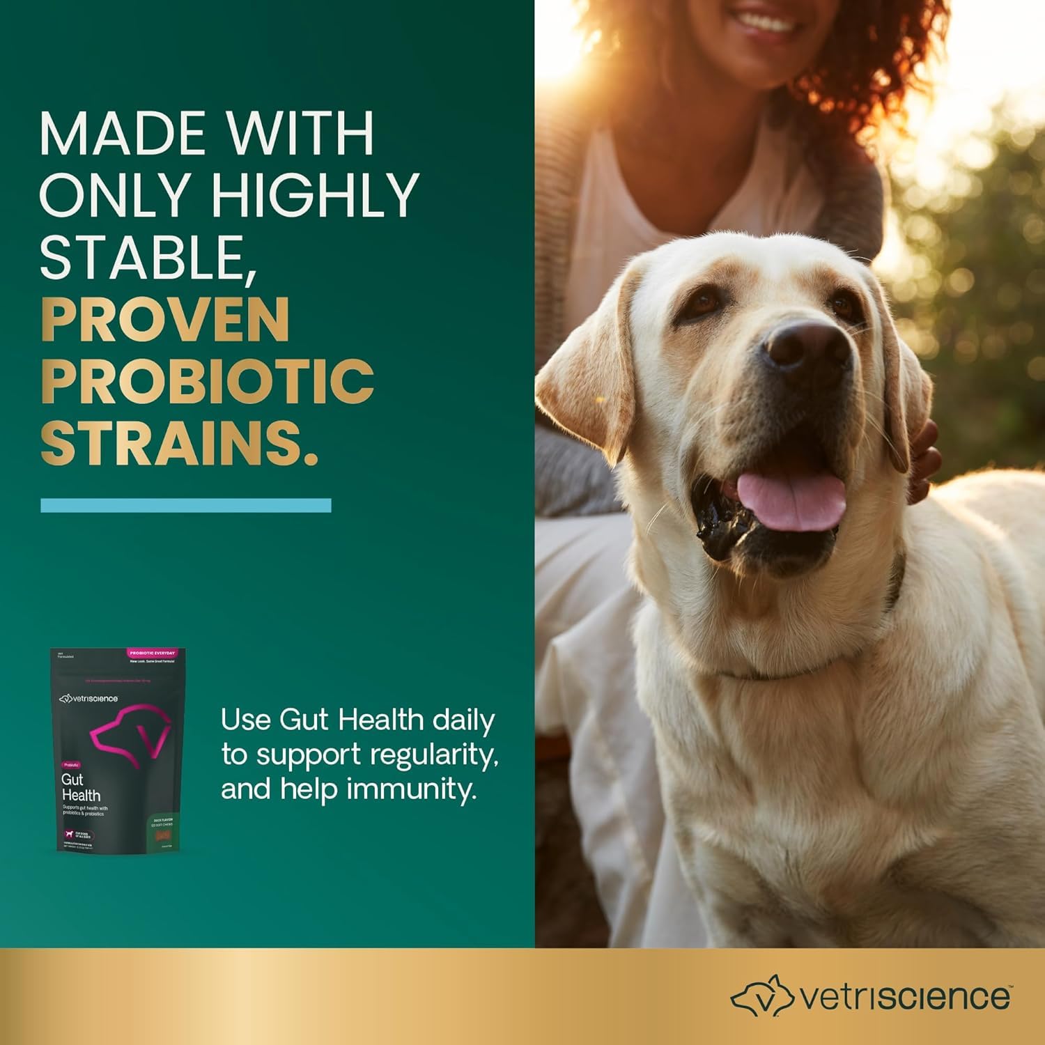 VETRISCIENCE gros plan chew, texture appétente et stabilité