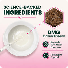 VetriScience gouttes dans la main montrant texture liquide et contrôle du dosage
