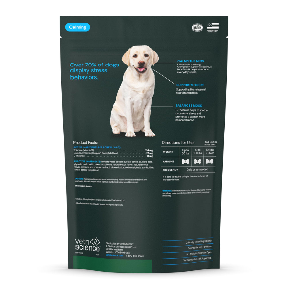 VETRISCIENCE mise en situation lors d'un orage pour calmer le chien pendant stress