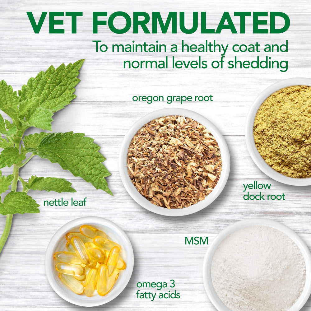 Vet's Best comprimé dans la main du propriétaire, friandise pratique et savoureuse