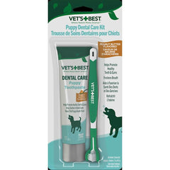 Vet's Best emballage du kit dentaire chiot, nettoie et rafraîchit l'haleine