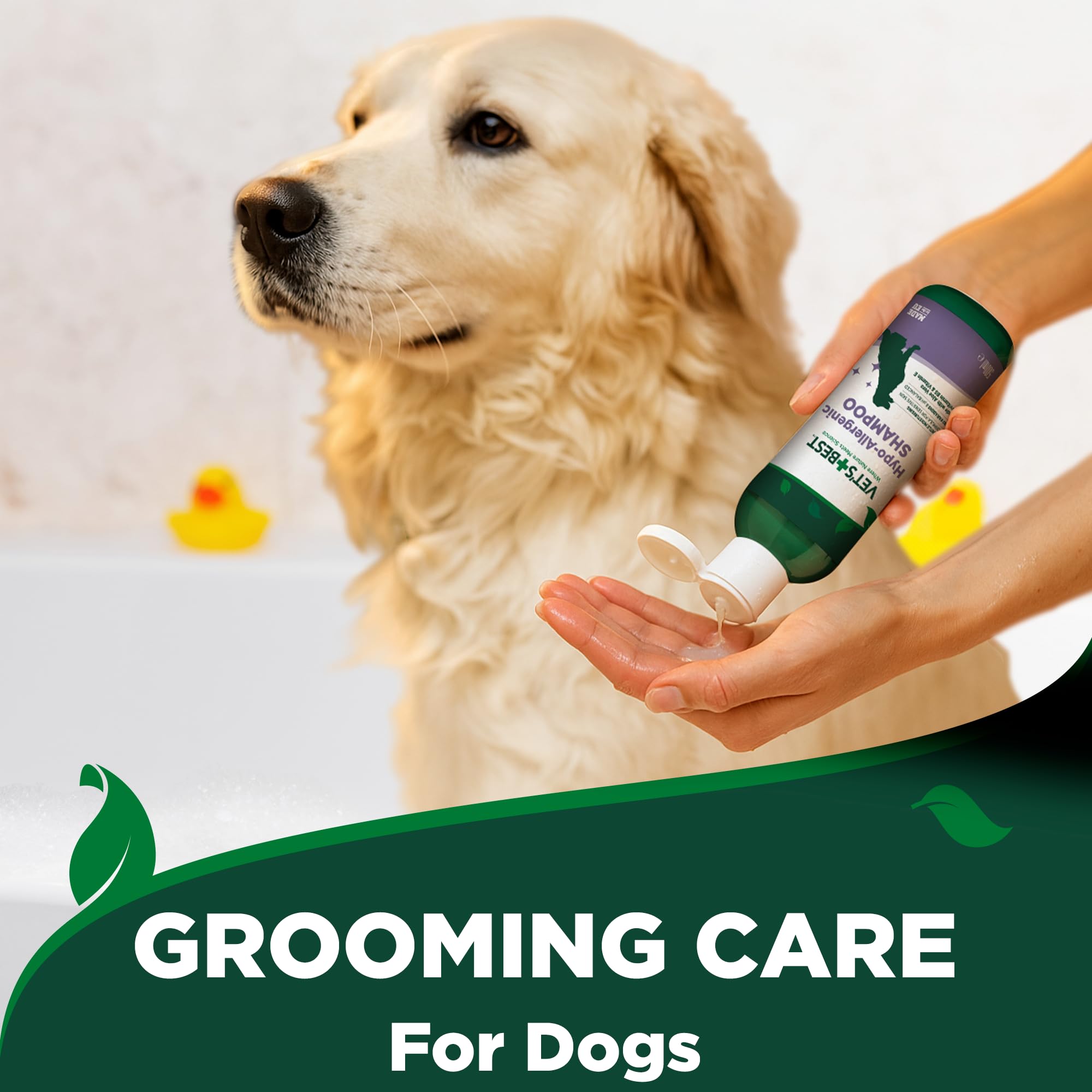 Vet's Best gamme complète illustrant une routine de soin coordonnée