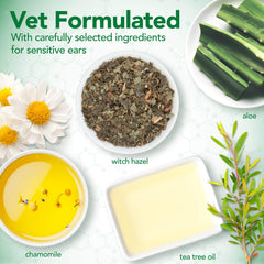 Vet's Best gros plan texture crème qui sèche en poudre douce bénéfique