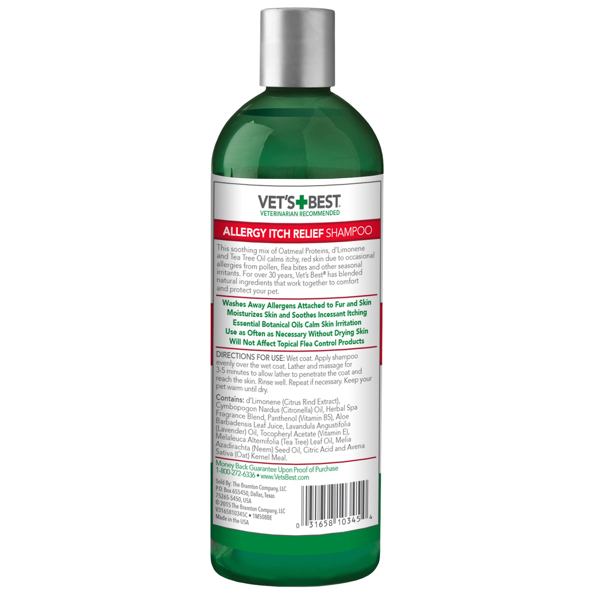 Vet's Best texture mousse onctueuse pour un nettoyage doux et un rinçage facile
