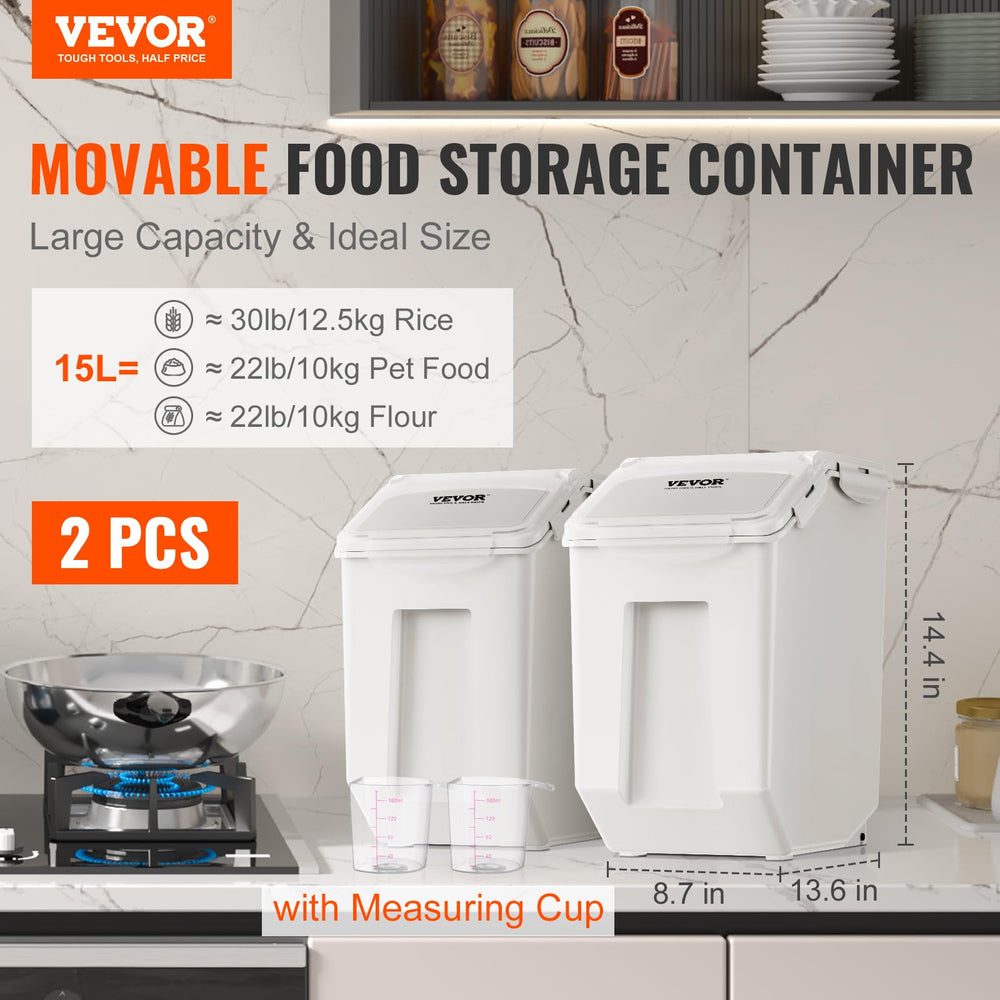 VEVOR couvercle transparent permettant vérification facile du contenu
