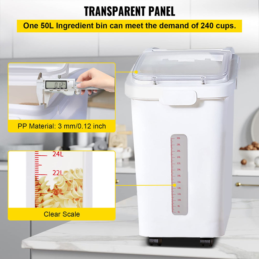 VEVOR pelle fournie et large ouverture pour service hygiénique et rapide