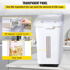 VEVOR pelle fournie et large ouverture pour service hygiénique et rapide