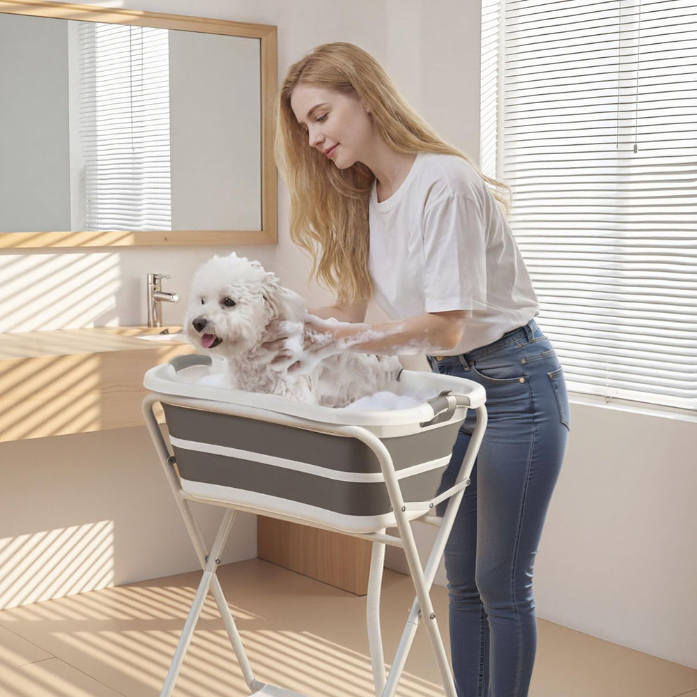 VEVOR comparaison d’échelle illustrant la taille adaptée aux animaux de 4 à 18 lb