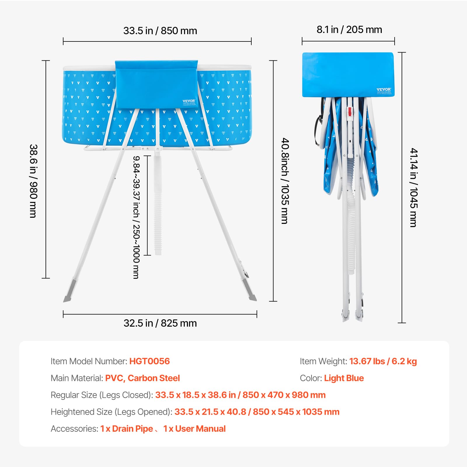 VEVOR sangles et sac de rangement gardant accessoires organisés