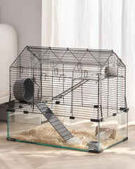 VEVOR vue avant de la cage transparente offrant observation et sécurité