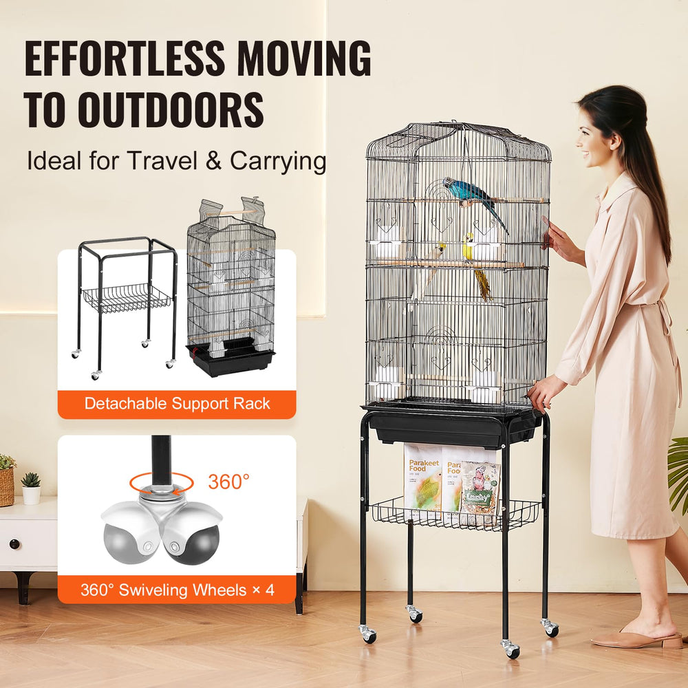 VEVOR support roulant à quatre roues permettant déplacement simple entre pièces