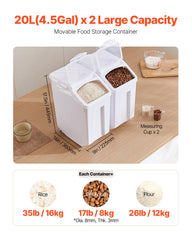 VEVOR couvercle transparent permettant vérification visuelle des stocks
