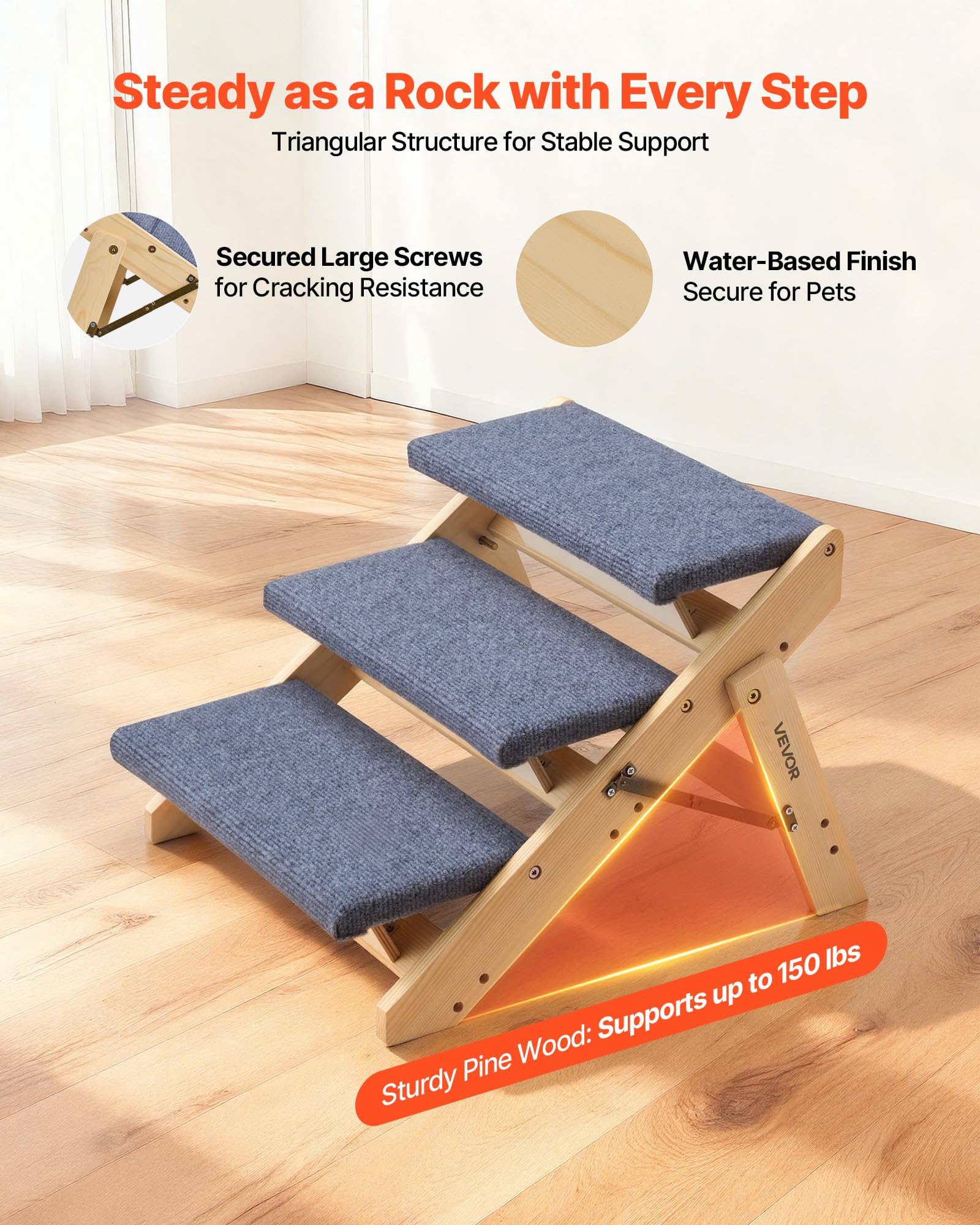 VEVOR escalier housse en polyester antidérapante offrant adhérence