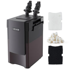 VEVOR vue face du filtre canister montrant design robuste et gain de clarté