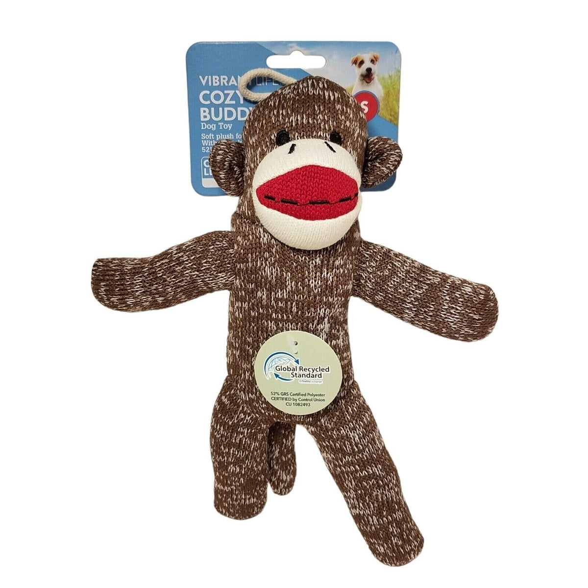 Vibrant Life jouet singe en peluche face avant montrant design attirant