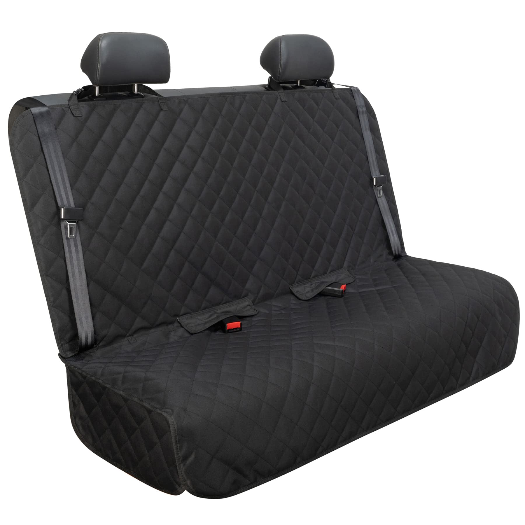 VIEWPETS housse de banquette face avant montrant protection complète et finition résistante