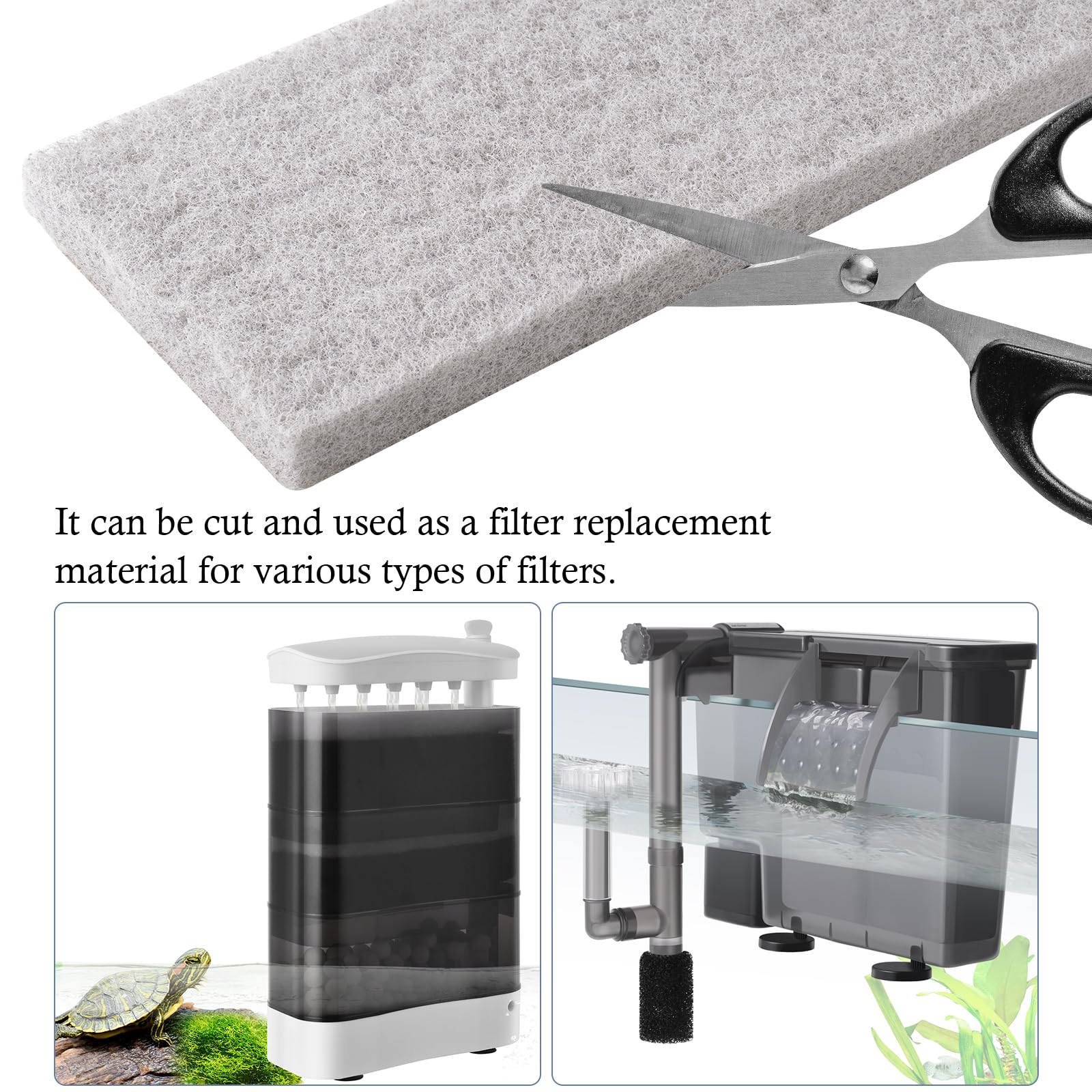 VILLNO mousse découpée sur mesure prête à s’adapter à différents filtres