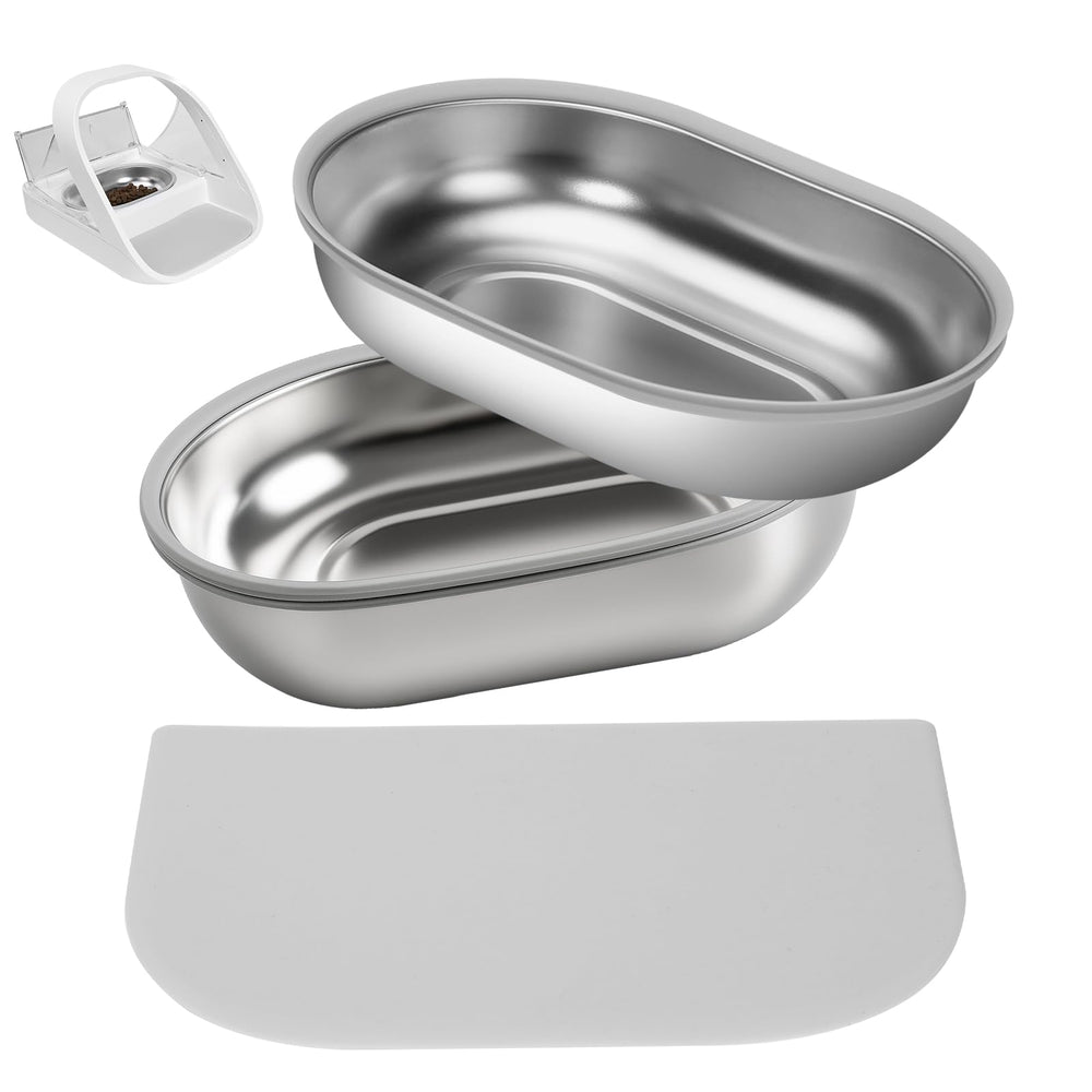 VinDox bol inox face montrant forme et stabilité pour repas hygiénique