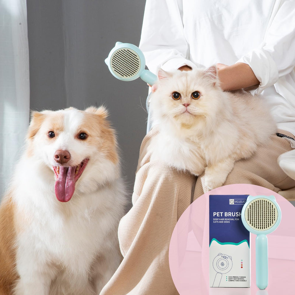 VIOJOJO comparaison taille main illustrant la légèreté et la maniabilité de la brosse