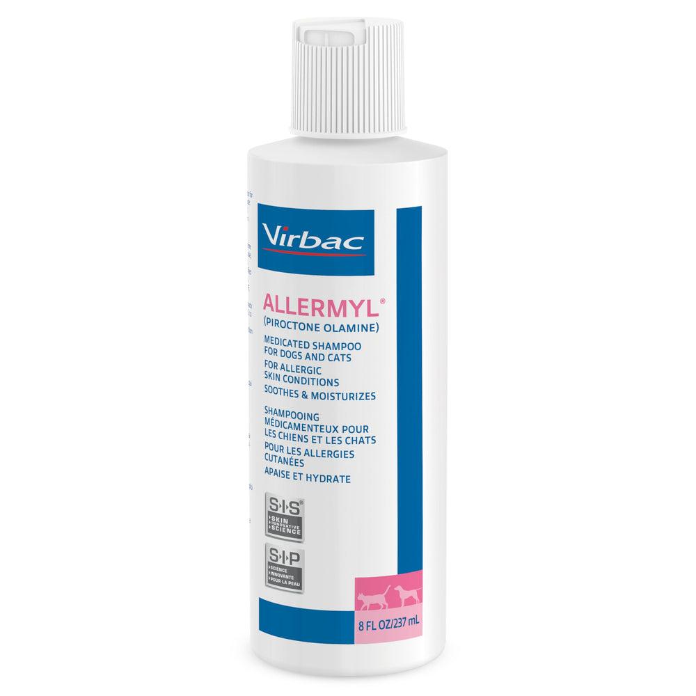 Virbac Allermyl comparaison taille montrant flacon pratique d'usage