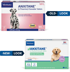Virbac ANXITANE comprimé gros plan montrant forme et appétence au poulet