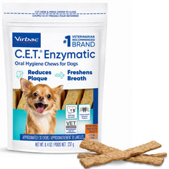 Virbac C.E.T. emballage face montrant le produit et bénéfice hygiène