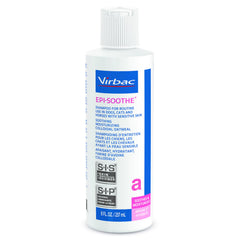 Virbac EPI-SOOTHE devant EPI-SOOTHE Cream Rinse montrant routine complète