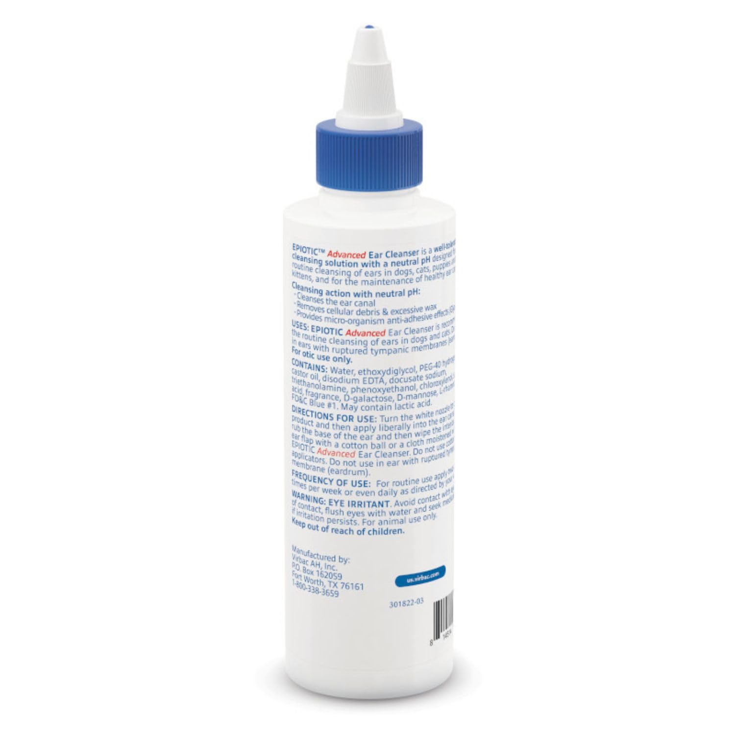 Virbac Epiotic texture en gouttes illustrant formule douce et pH neutre