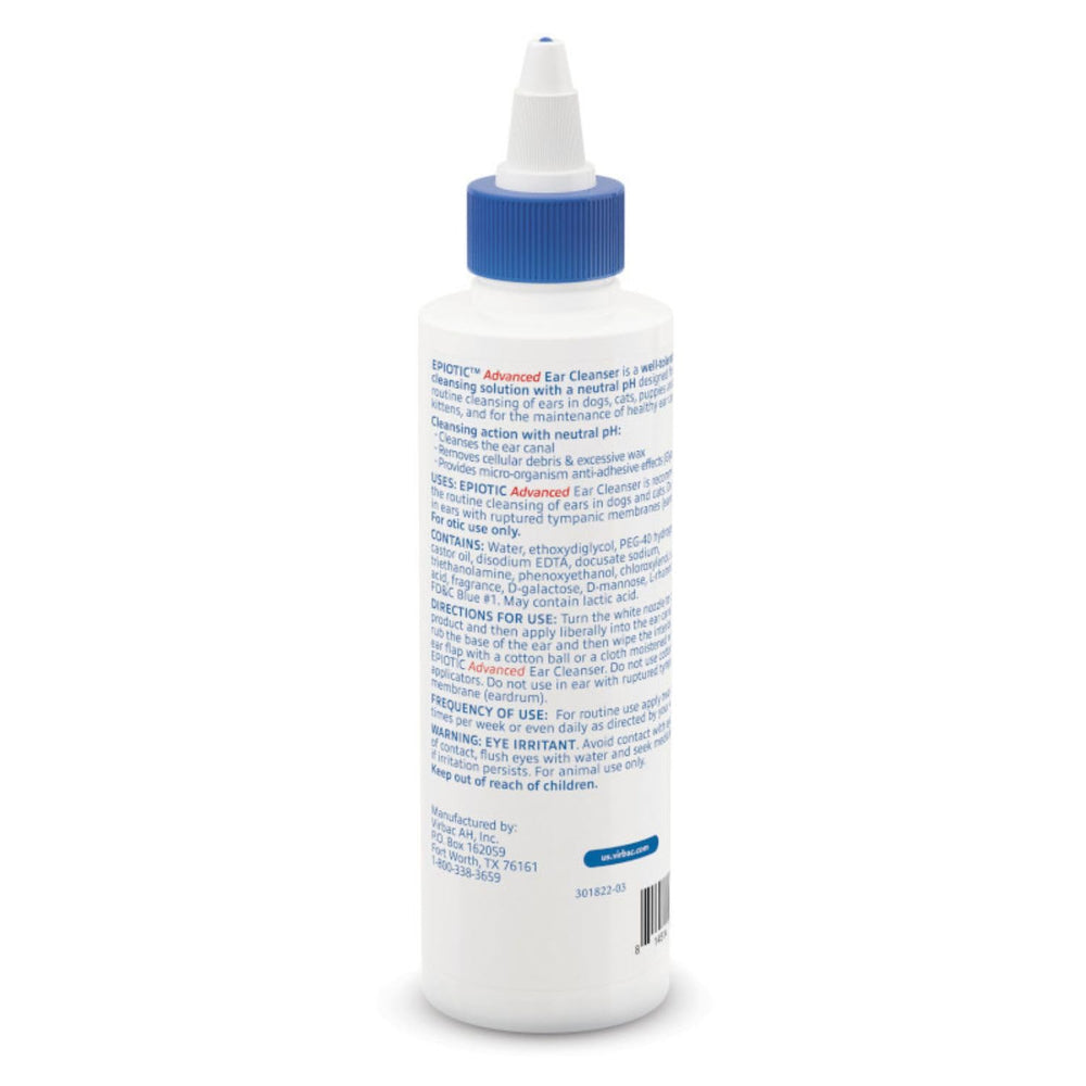 Virbac Epiotic texture en gouttes illustrant formule douce et pH neutre