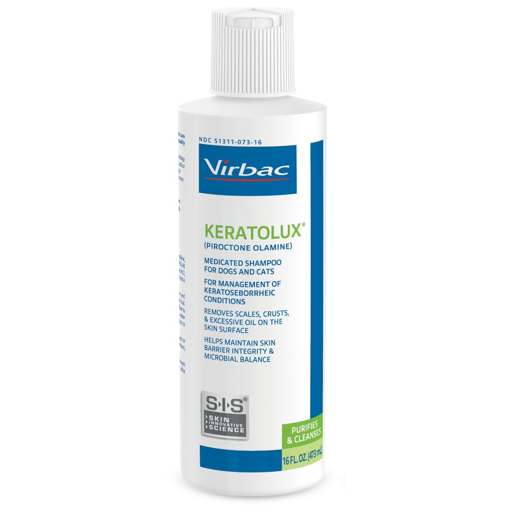 Virbac Keratolux emballage avant montrant l’étiquette et les bienfaits
