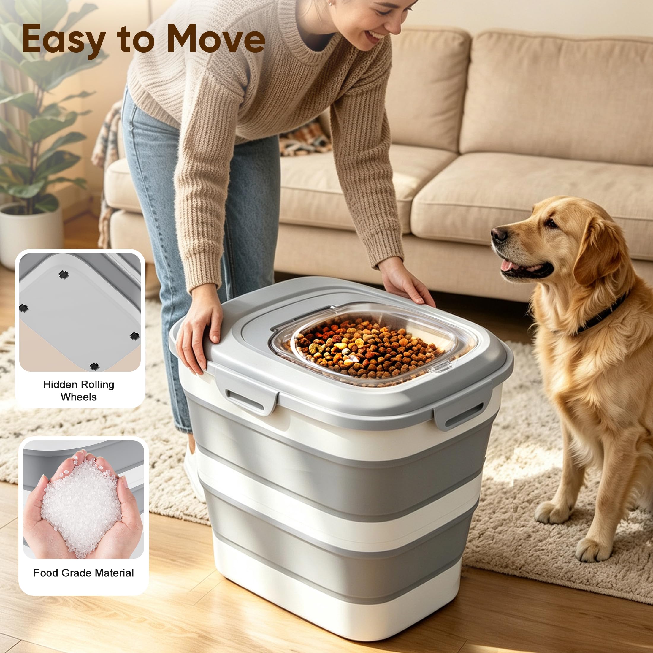 Viretec pelle et tasse doseuse incluses pour portionnage rapide