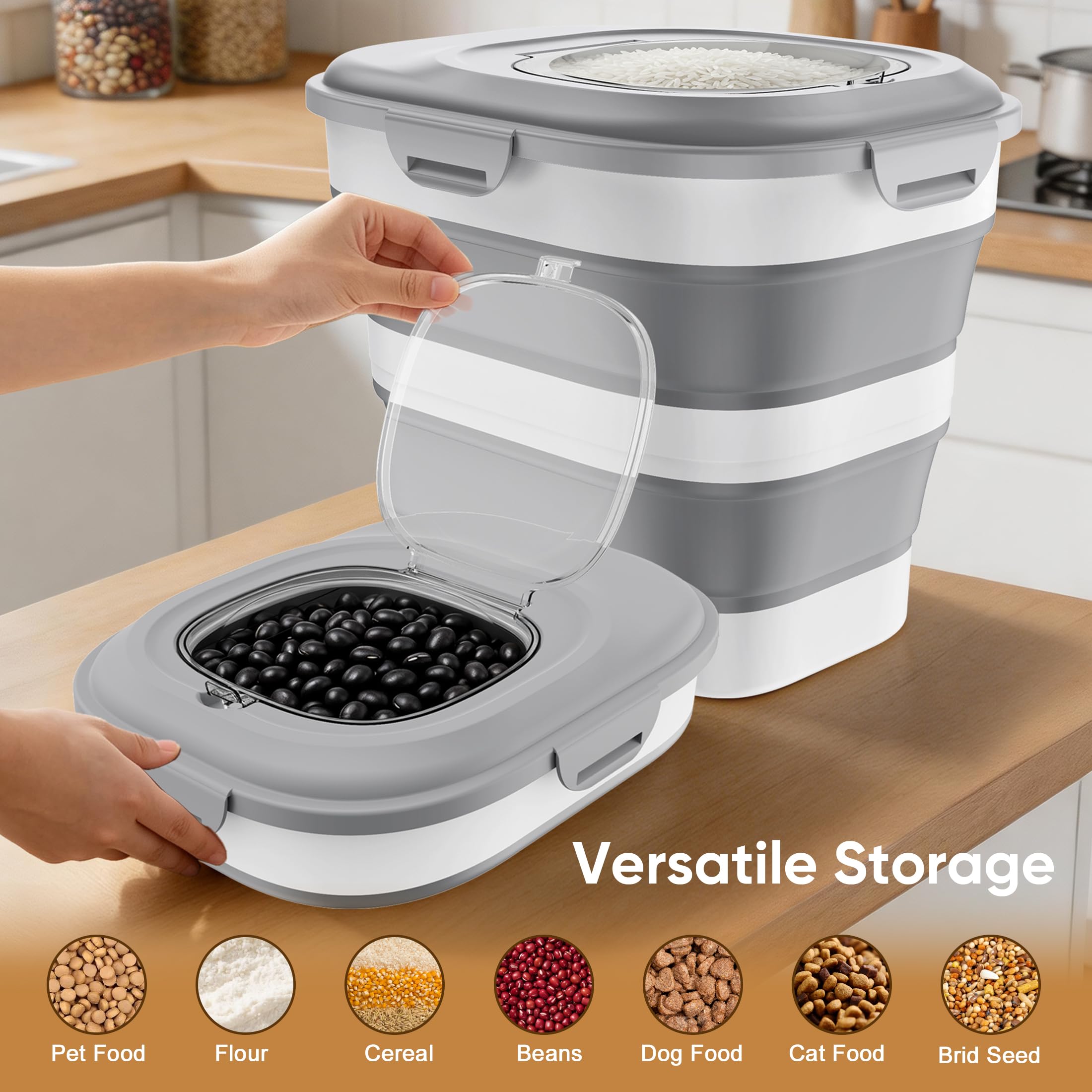 Viretec installé en cuisine optimisant rangement de garde-manger