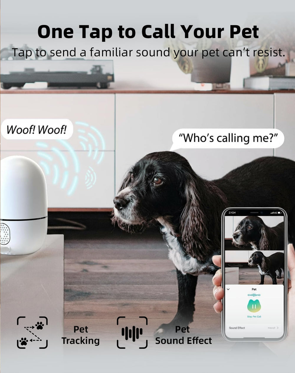VIRTAVO écran application HOME V montrant flux en direct et contrôles