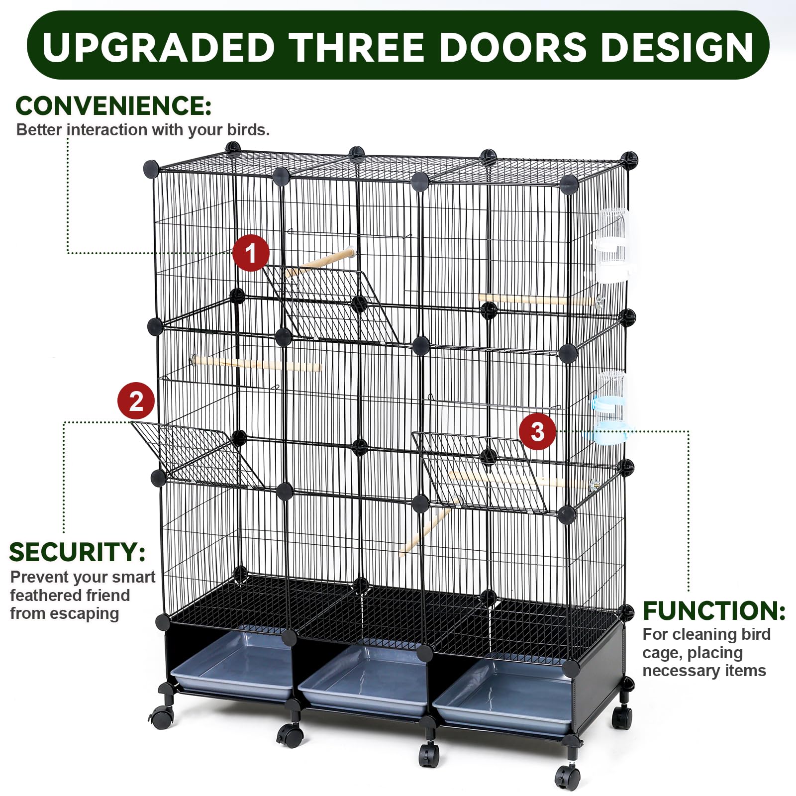 VISCOO cage installée en intérieur montrant intégration esthétique dans un salon