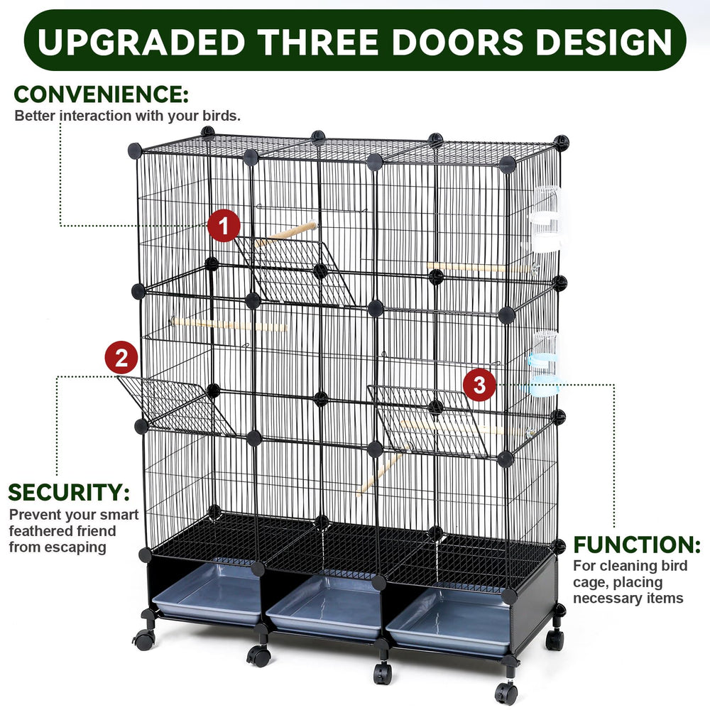 VISCOO cage installée en intérieur montrant intégration esthétique dans un salon