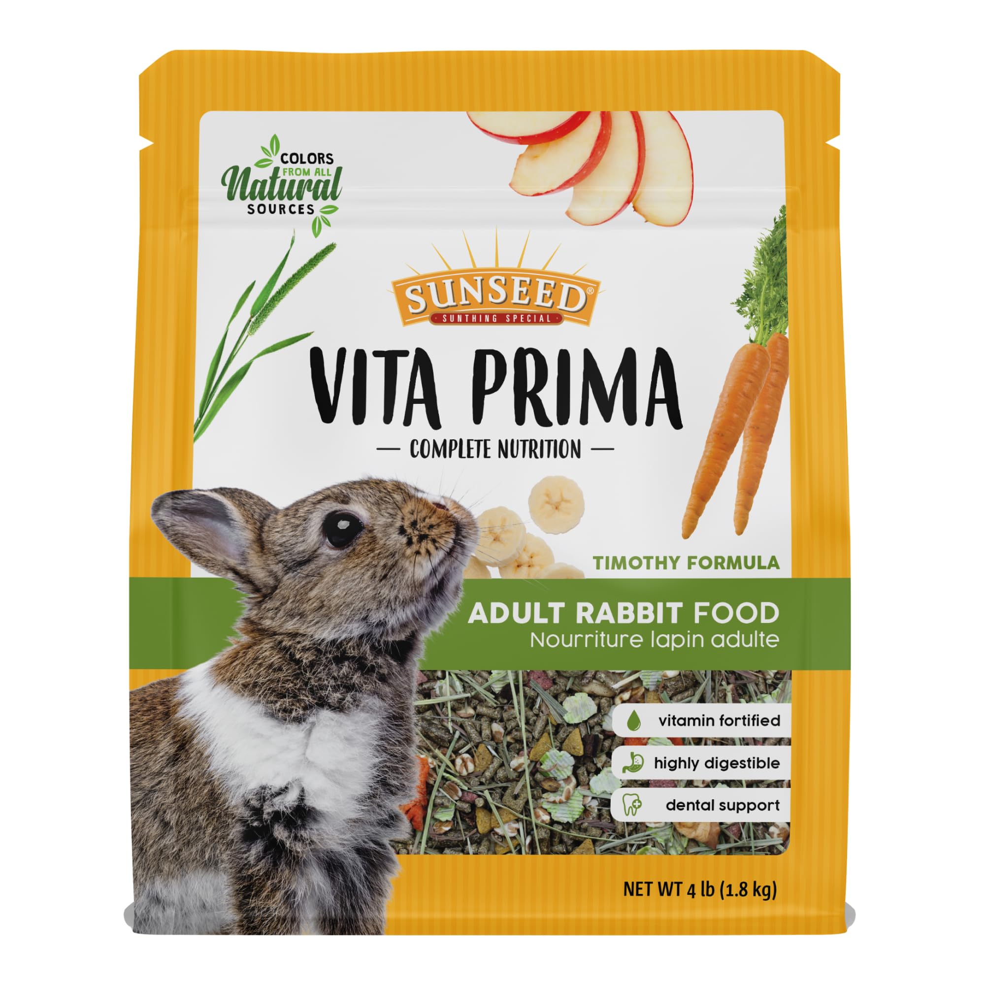 Vitakraft emballage 4 lb montrant le design produit et information claire