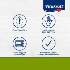 Vitakraft gros plan sur un épi de maïs, naturel et sans additifs