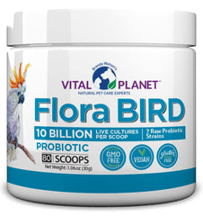 Vital Planet boîte Flora Bird montrant emballage et dosage pratique