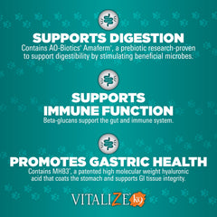 Vitalize Alimend K9 étiquette lisible détail ingrédients naturels