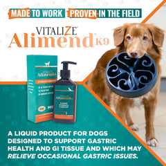 Vitalize Alimend K9 gros plan liquide montre texture apaisante