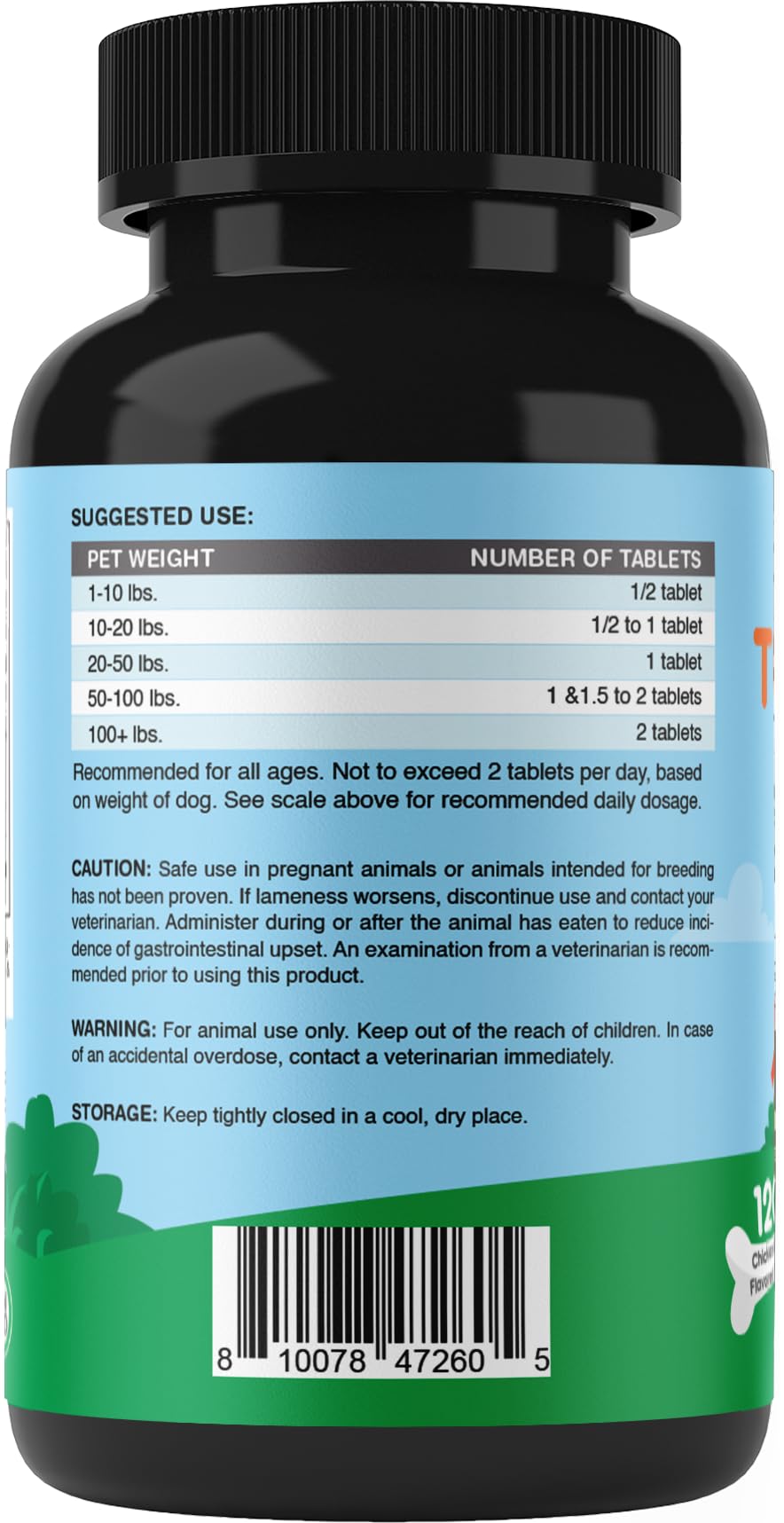 Vitamatic chien mangeant comprimé heureux et mobile en extérieur