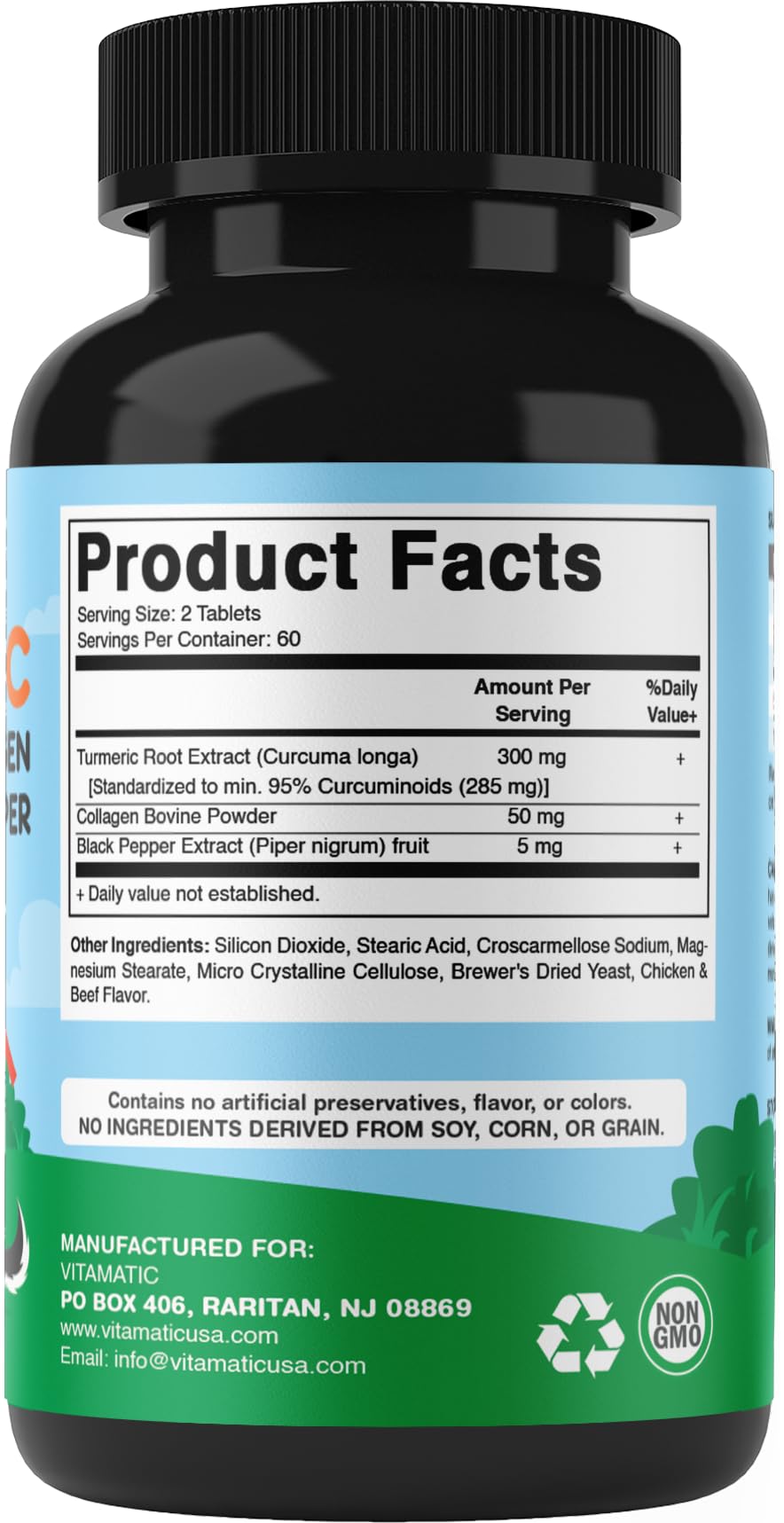 Vitamatic comprimé ajouté à la nourriture pour administration simple