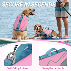 VIVAGLORY chien en nage portant gilet pour meilleure flottaison